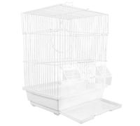 UKCOCO Iron Birdcage Wire Portable Cage for Parrot Pet Bird Carrier Handheld Bird Cage for Outing Suitable for Pearl Jade and Painting Eyebrow