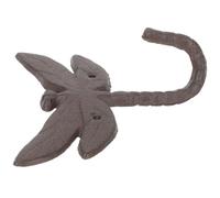 UKCOCO Iron Wall Hook Rack with Dragonfly Design, Decorative Coat and Key Holder for Entrance Or Front Door, Artistic Home Wall Decor with Easy-to-Remove Storage Hooks for Bathrobe