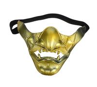 UKCOCO Japanese Cosplay Mask for Halloween Parties Unisex Half Face Material for Stage Plays Cosplay Events Unique Visual Impact