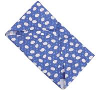 UKCOCO Japanese Furoshiki Wrapping Cloth 50x50cm Blue Bunny Pattern Square Bento Box Packing Cloth Reusable Decorative Lunch Box Cover for Travel and Packaging