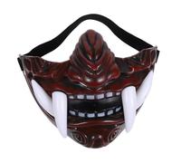 UKCOCO Japanese Hannya Mask for Cosplay and Halloween Parties Unisex Elastic Band Mask for Traditional Performances Dance and Festivals Detailed Japanese Drama Supplies