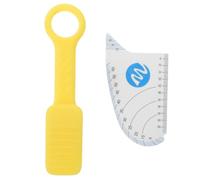 UKCOCO Jaw Trainer Jaw Exerciser Silicone 0.5-1.5cm Bite Strength Adjustment Yellow for Home Travel Men Oral Health