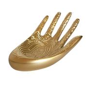 UKCOCO Jewelry Storage Holder Chic Multi-purpose Hand Shaped Golden Resin for Displaying Rings Jewellery Organizer Stand Watches, and Gloves on Desktop or Window
