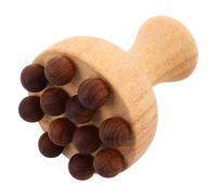 UKCOCO Json(Data [Wood Meridian Massage Brush with 12 Beads - Manual Wooden Body Meridian Massager for Neck, Back and Legs - Natural Wood Tool for Muscle Relax