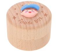 UKCOCO Keepsake Box for Baby Teeth Wooden Storage Container for Kids Baby Hair and Lost Teeth Cute Minimalist Design for Travel and Moving