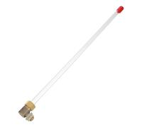 UKCOCO L-shaped Water Level Gauge Water Level Indicator for Tank Plastic Copper Iron for Rv Fresh Tank and Fire Pool Industrial Monitoring