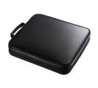 UKCOCO Large Capacity CD DVD Storage Case Disc Holder with Zipper Closure Lightweight Portable Design for Car Travel Protective Sleeves for Scratch Resistance