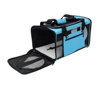 UKCOCO Large-capacity Pet Bag Cat Carrier Foldable Black Oxford Cloth with Ventilation round Hole Design Comfortable Outdoor Cat Storage Assorted style