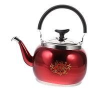 UKCOCO Large Capacity Stainless Steel Whistling Kettle for Stovetop Water Pot with Comfortable Heat Resistant Handle Fast Boiling Safety Reminder for Family Kitchen Use
