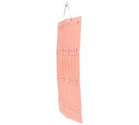 UKCOCO Large Hair Claw Clip Organizer Hanging Wall Pouch with Felt Material 38x104cm Pink Headband and Bow Holder for ’ Hair Accessories Storage