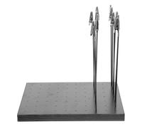 UKCOCO Large Model Painting Clips Base Stand Set, Plastic Airbrush Painting Clamp Holder with 10 Metal Alligator Clips for DIY Hobby Craft Coloring and Paint Spraying Accessories