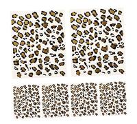UKCOCO Leopard Print Temporary Stickers Set 6pcs Realistic Body Decals for Women Adults Removable Decorative Temporary Leopard for Festival Party Halloween