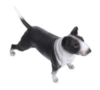 UKCOCO Lifelike Bull Terrier Model Dog Figurine Standing Simulation Puppy Decoration Miniature Dog for Home Office Desk Ornament Collectible Animal Figurine