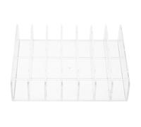 UKCOCO Lip Gloss Storage Rack Compact Makeup Storage Box Seven Compartments for Desktop Cosmetic Display and Store Counters