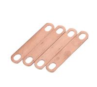 UKCOCO Lithium Battery Copper Terminal for Industrial-scale Applications 50mm Hole Spacing 4pcs Red Copper Connector Wear-resistant Battery Pack Simplifying Serial Assembly