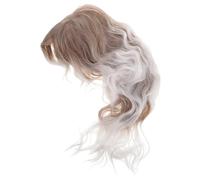 UKCOCO Long Curly Mullet Wig for Men Women in Beige Ombre Style with Secure Hold and Versatile Occasion Fit, for Retro Themed Events, Cosplay, and 80s Rock Concerts