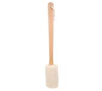 UKCOCO Loofah Cleaning Home Handle with Brush Wooden and Scrubber for Bath Exfoliating Circulation, Natural Tool Care Skin for Shower and Body