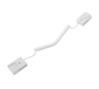 UKCOCO Loss Retractable Remote Control Tether with Self Adhesive Hook Durable Elastic Spring Rope for Phones and Electronics Easy Installation Multi Device Compatible White Cord
