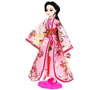 UKCOCO Lovely Han Chinese Clothing Doll Simulation Doll Plaything with Joints for Flexible Posing for Boys and Enhances Knowledge of Ancient Costume Style and Traditional Culture