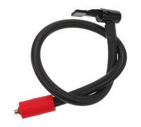 UKCOCO M6 External Thread Tire Inflator Extension Hose 50cm Long Copper and Plastic Air Pump Tube for Efficient Air Transfer and Wear-Resistant Use in Outdoor and Tight or Awkward Spaces