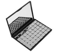 UKCOCO Magnetic Eyeshadow Palette with 48pcs 16x19mm Metal Pans with Built-in Mirror Empty Refillable Makeup Tray and Magnetic Closure Sturdy Iron and Plastic for Daily Use and Travel