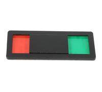 UKCOCO Magnetic Privacy Indicator Sign for Office Door 10x4cm Black Rectangle Sliding Open Closed Door Privacy Sign for Meeting Room and Restroom