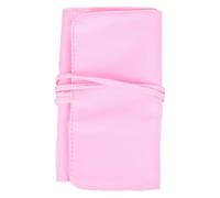 UKCOCO Makeup Brush Organizer Nylon Roll Up Case Cosmetic Storage Pouch Travel Bag Large Capacity Pink for Women