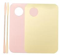 UKCOCO Makeup Mixing Plate and Foundation Mixing Tray Set 2pcs Acrylic Cosmetic Spatula Professional Makeup Artist Tools for Blending and