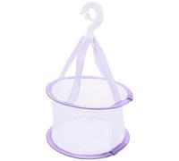 UKCOCO Makeup Puff Drying Hanger, Sponge Drying Rack, Purple Cloth Makeup Drying Basket for Airing Small Items, Hanging Storage for Makeup Tools and Small Clothes