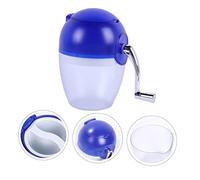 UKCOCO Manual Ice Crusher for Making Cold Drinks and DIY Smoothies Shaved Ice Machine for Summer Use Portable Hand Crank with Abs and Metal Material Random Color