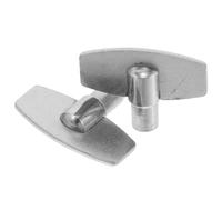 UKCOCO Mechanical Alarm Clock Winding Keys 2Pcs Silver Clock Tools for DIY Repair and Classic Timepiece Restoration