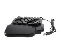 UKCOCO Mechanical Feeling Gaming Keyboard USB Wired Small Keyboard Abs Caps Lights for Games Use at Home Office