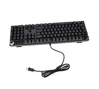 UKCOCO Mechanical Keyboard Keys Rgb Backlight and Multimedia Knob for Gaming and Office Use Wired Connection for Reliable Performance
