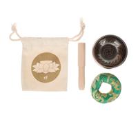 UKCOCO Meditation Singing Bowl with Stick Copper and Wood Material Lightweight and Portable for Emotional Calming for Traveling and Vacation