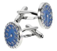 UKCOCO Men's Business Party Cufflinks Zinc Alloy Material, Comfortable and Lightweight with Speedometer Design Classic French Style Shirt Accessories for Formal Meetings and Weddings