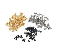 UKCOCO Metal Guitar Backplate Screws Well Finished for Fixing and Installation Easy to Install 150pcs for Electric Guitar Guard Plate