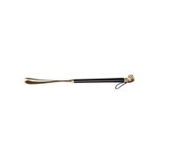 UKCOCO Metal Shoe Horn Long Handle 58cm Black Non-slip Practical Shoe Lifter with Thick Handle the Aged Saving Time and Effort