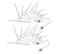 UKCOCO Metal Torsional Springs for Repair 18pcs for Garbage Can Lid Replacement Seamless Opening and Closing, Sturdy Silver Metal Springs Compatible with Flipping-top Trash Cans