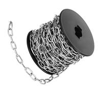 UKCOCO Meter Strong Durability and Heat Cold Resistance Stainless Steel Jack Chain with Polished Surface for Hanging Lights, Signs, Bird Feeders in Home DIY Projects