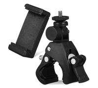 UKCOCO Mic Stand Phone Holder 180° Rotatable Clamp Universal Phone Mount for Music Stands Secure Device Holder for Musicians