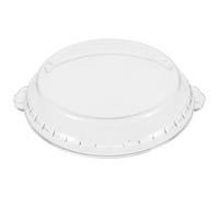 UKCOCO Microwave Plate Glass Cover: 10 Inch Clear Microwave Splash Guard Cooker Lid Glass Splatter Cover with Double Handle for Oven