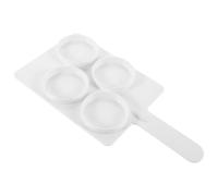 UKCOCO Milk Detection Plate Milk Sampling Collection Tray Plastic White 4-cavities and Liquid Products Households and Food Production Companies
