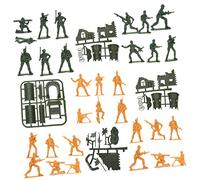 UKCOCO Mini Army Men Toy Soldiers Set for Kids Plastic Military Figures Assorted Poses for Military Scene Play Educational Toy for Boys and Girls