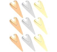 UKCOCO Mini Brass Book Darts Metal Bookmarks 12Pcs Page Markers for Files and Journals, Practical Reading Assistant for Office Workers and Learners