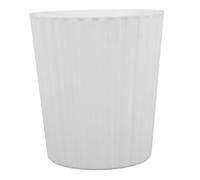 UKCOCO Mini Desktop Waste Bin White Elevated Without Lid Compact Trash Can for Living Room Desk Kitchen Table Office Storage Holder