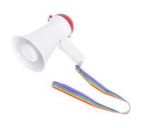 UKCOCO Mini Handheld Plastic Megaphone Loudspeaker Voice Amplifier Portable Multi-purpose Loudspeaker for Sports Coaching and Outdoor Events (battery Not Included)