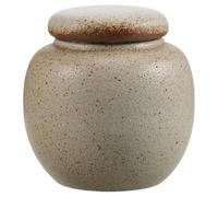 UKCOCO Mini Pet Memorial Urn, Ceramic Human Funeral Ashes Urn with Lid | White Pet Keepsake Jar for Keeping a Portion of Ashes Close Or as Comforting Memorial Gift for Family Members