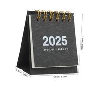 UKCOCO Mini Standing Desk Calendar with Spiral Binding for Home Office School Compact Monthly Flip Planner with Firm Paper Space Saving Design for Daily Organizing and Desktop Decor