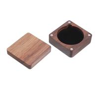 UKCOCO Mini Storage Box Wood Medal Display Box Solid Walnut with Soft Interior Padding Protection from Accidental Impacts for Traveling
