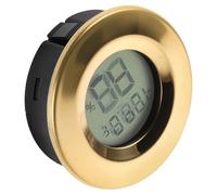 UKCOCO Mini System Digital for Hygrometer Thermometer Pets Reptile and High Efficiency Temperature and Humidity Control, Plastic Shell Abs, round Embedded Design Wine Cabinets